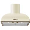 Smeg Cappa parete (59,5x49,4x151cm) COLONIALE Panna KS59POE2