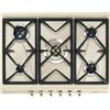 Smeg Piano cottura gas 5 zone COLONIALE SRV876POGH Panna (70cm)