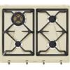 Smeg Piano cottura gas 4 zone COLONIALE SRV864POGH Panna (60cm)