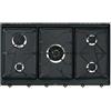 Smeg Piano cottura gas 5 zone COLONIALE SRV896AOGH Antracite (90cm)