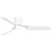 Faro Barcelona Pemba Ventilatore da Soffitto LED con Telecomando, 132 cm Bianco