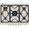Smeg Piano cottura gas 5 zone COLONIALE SRV876AVOGH2 Avena (70cm)