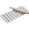 Imperia Stampo ravioli 36 fori 3,5 cm con rullo legno RAVIOLAMP Silver 3308