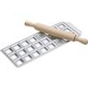 Imperia Stampo ravioli 24 fori 3,5 cm con rullo legno RAVIOLAMP Silver 3304