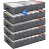 Does not apply Set 5 Contenitori Sottoletto 90L,100X50X18Cm,Finestra Trasparente