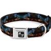 Buckle-Down Designs Dog Collar Bone Cosmic Space Medium 11-16.5"