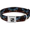 Buckle-Down Designs Dog Collar Bone Cosmic Space Small 9.5-13"