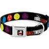 The Big Bang Theory Dog Collar BBTA-THE BIG BANG THEORY Black/White/Red THE BIG BANG THEORY DNA/Atom