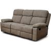 nd Divano Recliner Key 3 Posti 198x93x101 Cm Tessuto Beige