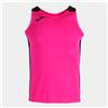 Joma Joma102222.031.2XS Canotta Record II Rosa Fluo Nero