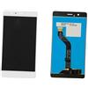 TOUCH SCREEN SCHERMO PER HUAWEI P9 LITE VNS-L31 L23 L21 BIANCO VETRO LCD DISPLAY