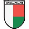 Pannello Bandiera MADAGASCAR Tattico Stampato Bordato Ricamato A Strappo