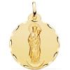 FMF Pendente Oro 18K 750 Mls. Medaglia Vergine Della Almudena 22 Mm. 3,35 Grammi