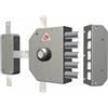 CR Serrature CR - Serratura Porta Blindata con Cilindro Chiusura Quintupla 5 Catenacci + Pomo