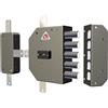 CR Serrature CR - Serratura Porta Blindata Doppia mappa quintupla chiusura 5 catenacci + 3 ch