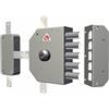 CR Serrature Serratura Porta Blindata con Cilindro Chiusura Quintupla 5 Catenacci + Chiave -