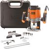 Black&Decker Fresatrice Elettrica Verticale 1200 Watt con 6 Frese Assortite - KW1200EKA B&D