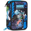 Mitama Astuccio Super Triplo StreetInk con SpinnyPen, Accessori Scuola Elementare, 50 pezzi, Portapenne con colori, 3 Scomparti, Bambini e bambine, multicolore