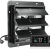 VEVOR Ventilatore di Scarico con Serranda, 1500 m³/h 305 mm Regolatore di Temperatura Umidità, Motore EC, con Montaggio Parete Velocità Variabile, Ventilazione e Raffreddamento per Serre, Garage