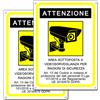 TK THERMALKING Cartello area videosorvegliata - Cartelli videosorveglianza per negozio e propri