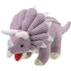 Wilberry - Knitted - Small Lilac Triceratops Dinosaur Soft Toy - WB004309, Pink