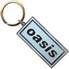 Rock Off officially licensed products Oasis Logo Sky Blu Band Logo Portachiavi Keychain