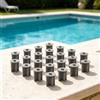25 Inserti Manicotto Rimovibile Silicone Recinzione Piscina pe