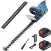TrAdE Shop Traesio TAGLIASIEPI A BATTERIA TOSASIEPI GIARDINO ARBUSTI CESPUGLI SIEPI CON 2 BATTERIE