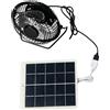 Ventilatore per solare 140mm 5W 5V USB Compatibile per Picnic Spiagge ed Este
