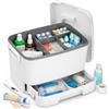 Danyx Scatola Porta Medicinali Trucco Abs con Cassetto Organizer Multiuso 33x23x23 cm