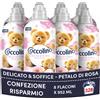 Coccolino Ammorbidente Concentrato Delicato e Soffice Petalo di Rosa, Ammorbiden