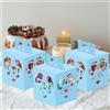 Set 4 contenitori per caramelle per festa del 8...8 cm azzurro scatola p