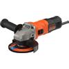 BLACK+DECKER SMERIGLIATRICE ANGOLARE 115 mm BLACK e DECKER 1200 giri 710 Watt BEG010-QS A