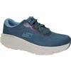 SKECHERS 232714 D'LUX WALKER blu navy scarpe uomo sneakers lacci tessuto vegan