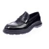 Ugo Lanzoni Mocassini College In Pelle Abrasivata Nero - Uomo Scarpe Mocassini