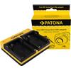 Patona Caricabatteria USB doppio Patona per Nikon Coolpix 775,8700,880,885,995,E880