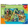 Ravensburger - Puzzles Scooby Doo Confezioni Da 3 | Puzzle Bambini 5 Anni O Più