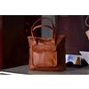 PARRYS LEATHER WORLD Borsa Tracolla In Vera Pelle Di Capra Marrone Tote Donna
