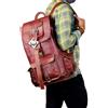 PARRYS LEATHER WORLD Zaino Da Viaggio Casual In Pelle Di Capra Fatta A Mano