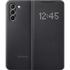 Samsung Custodia Originale Led View Cover Pelle GALAXY S21 Plus G996 Guscio Nero