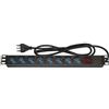 Link 0000047926 Link MULTIPRESA DA RACK 19" 8 PRESE UNI CON SPINA ITA 16A (LK10051)
