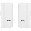 KuWFi Ponte WiFi Esterno, 900Mbps Interno/Esterno Punto a Punto di accesso wifi, 2KM P