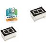 2x Display LED 7 Segmenti Rosso 0,56" Catodo Comune Arduino Raspberry 1 Cifra