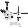 Radical Microscopio zoom stereo 1:9 distanza di lavoro 8" 5-120x con supporto braccio...