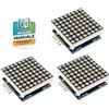 3x MAX7219 8x8 LED Dot Matrix Display Module Red for Arduino Raspberry Pi
