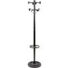 Unisit Appendiabiti da terra Unisit Totem con portaombrelli h. 172 cm - 8 appendini ner