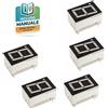 5x Display LED 7 Segmenti Rosso 0,56" Catodo Comune 1 Cifra Arduino