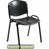 Unisit Sedia visitatore a 4 gambe Unisit Dado D5PS - struttura nera - PPL nero - conf.
