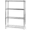 Serena Group Scaffale a 4 ripiani Serena Group Archimede in acciaio grigio 90x36x137 cm - ZN1