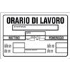 START Cartello Orario di lavoro magazzini uffici negozi 30CMx20CM Plastica